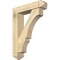 Ekena Millwork Balboa Arts and Crafts Rough Sawn Bracket w/ Offset Brace, Douglas Fir, 6"W x 24"D x 32"H BKT0604X24X32BOA03RDF - alternate 1